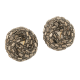 Elegant Dome Stud Earrings